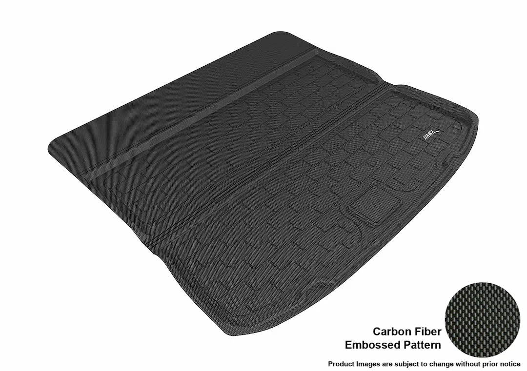 M1FR1001309 – 3D MATS/U-AC Cargo Area Liner, Black Direct Fit Raised Edge Thermoplastic Rubber Of Carbon Fiber Textur...